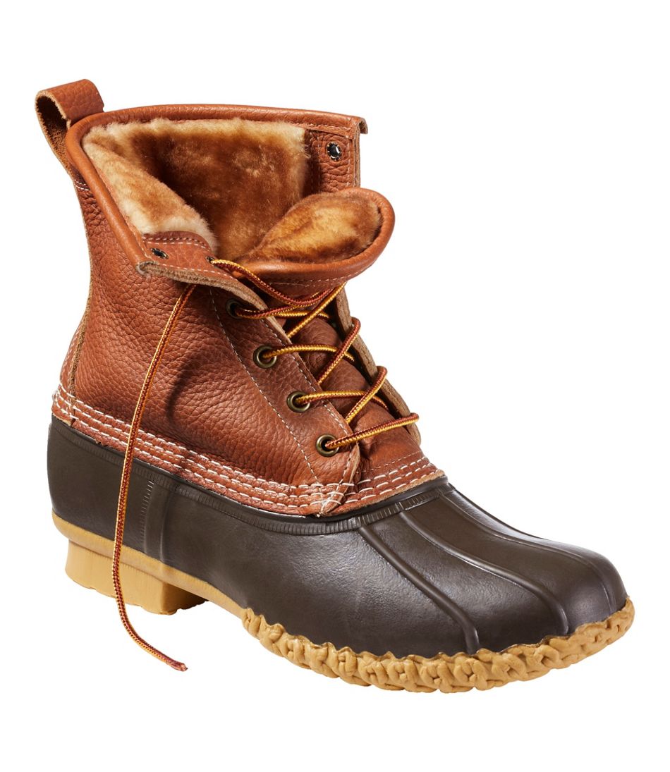 Men's Bean Boots, 8" Shearling-Lined Insulated L.L.Bean Top Pick