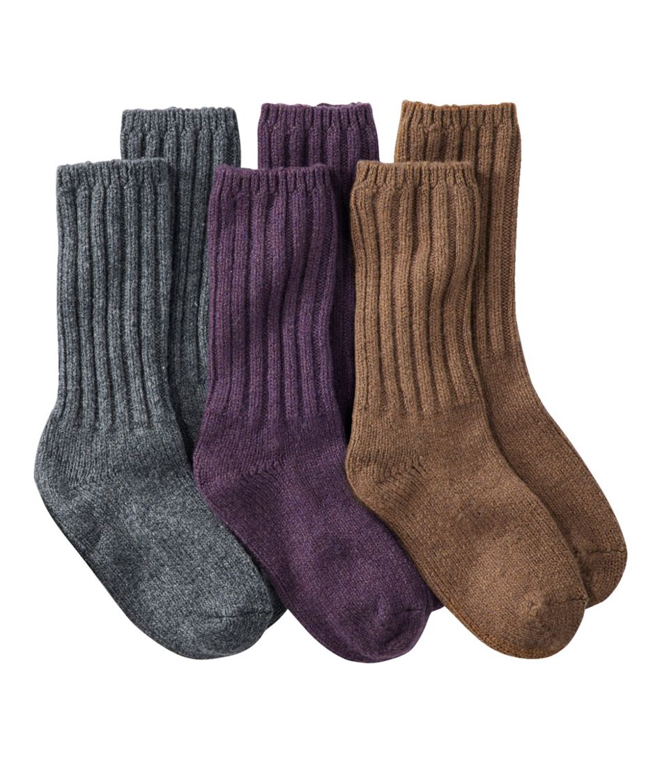 Adults' Merino Wool Ragg Socks, 3-Pack L.L.Bean Top Pick
