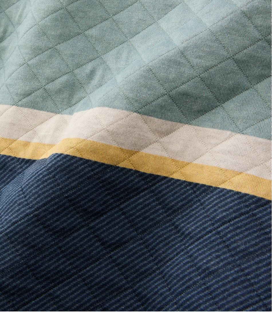 Men's Quilted Sweatshirt, Crewneck, Stripe L.L.Bean Featured
