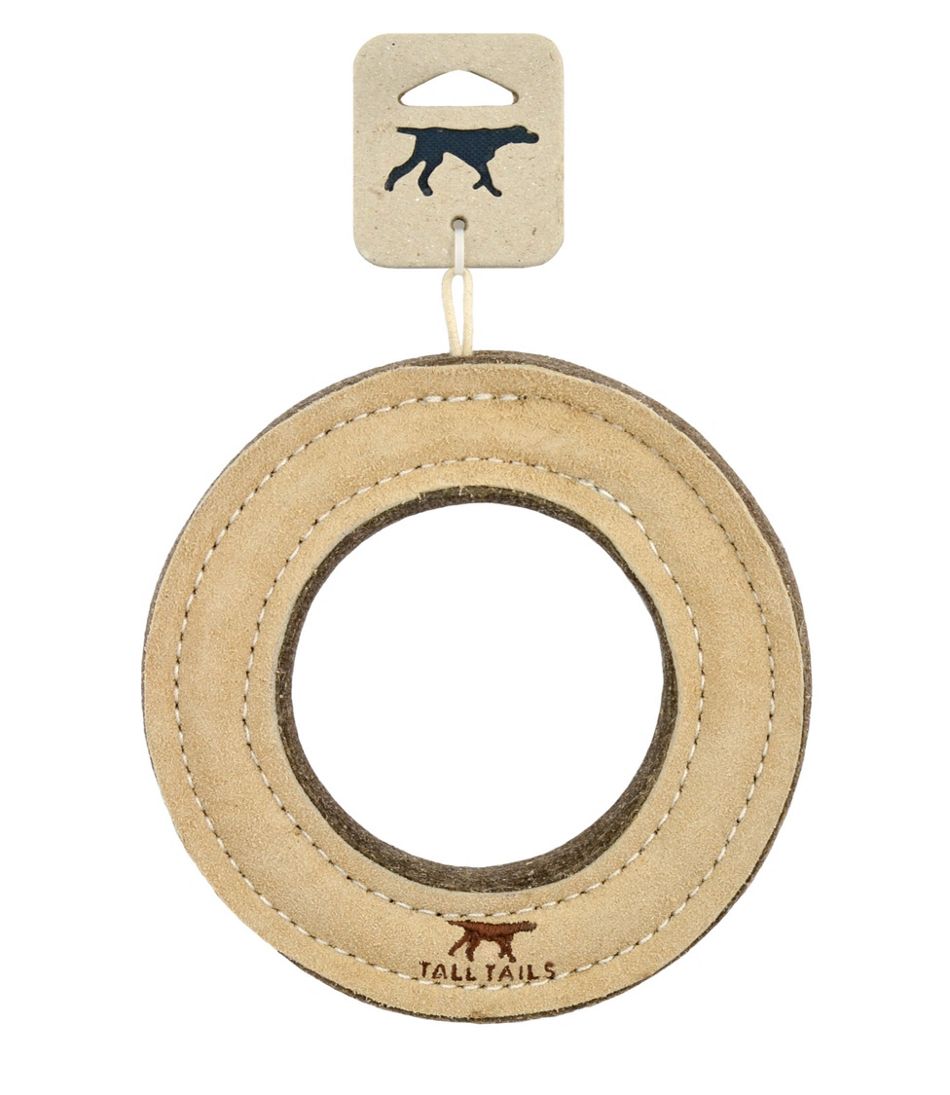Natural Leather & Wool Ring Dog Toy L.L.Bean Recommended