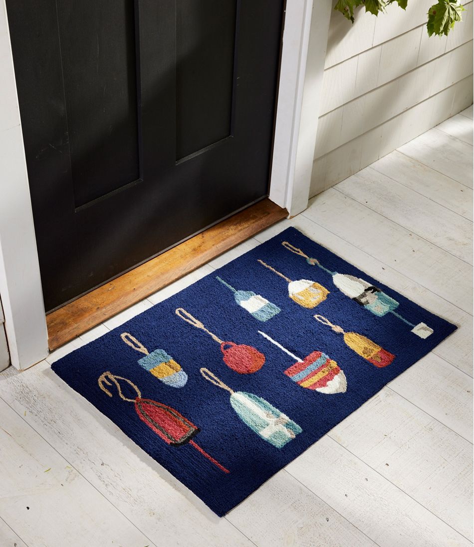 Indoor/Outdoor Vacationland Rug, Buoys L.L.Bean Premium