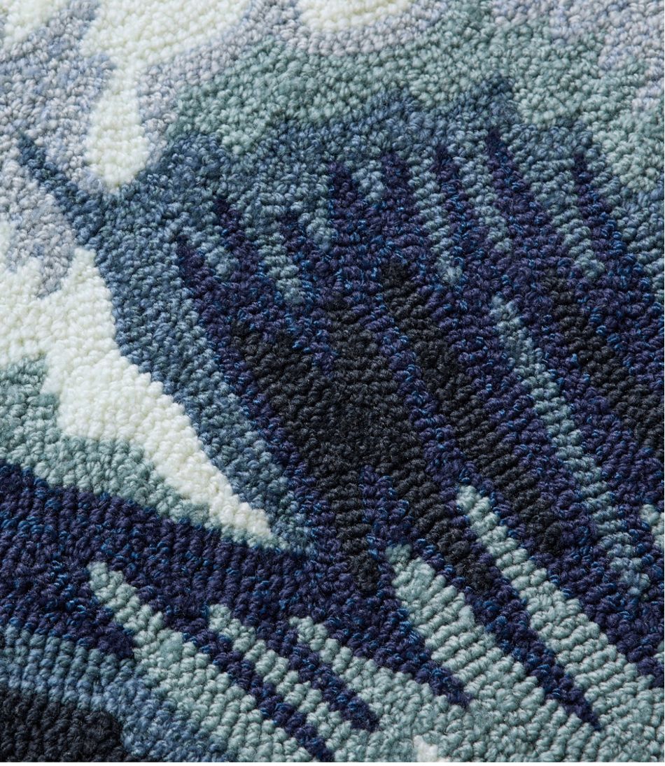 Indoor/Outdoor Vacationland Runner, Ocean Waves L.L.Bean New