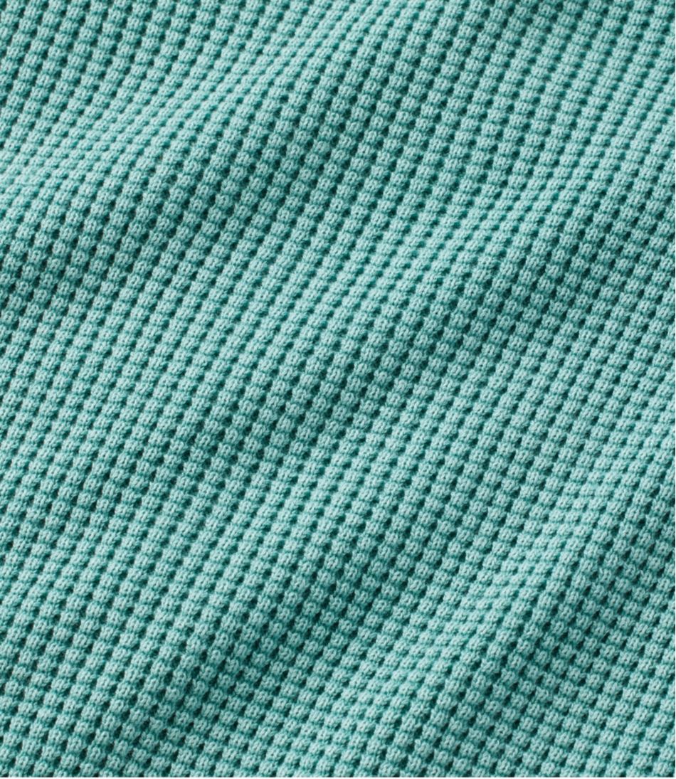 Women's Sunwashed Waffle Sweater, Splitneck L.L.Bean Value