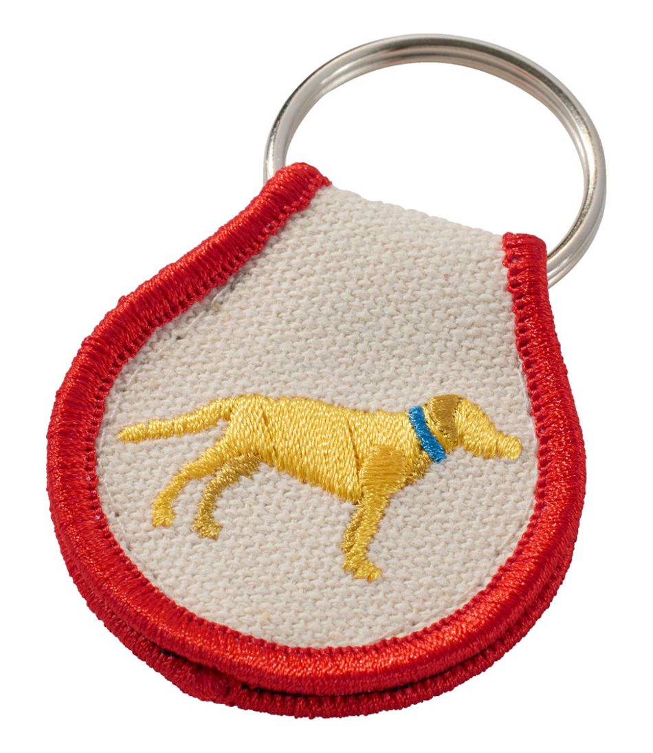 Embroidered Patch Charm, Yellow Lab L.L.Bean New