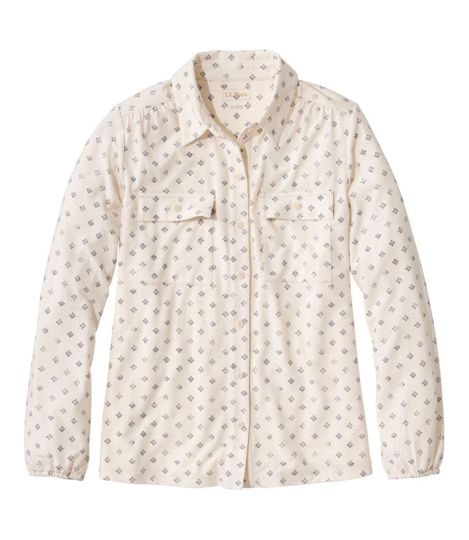 Women's Camden Hills Button Front Shirt, Print L.L.Bean Value
