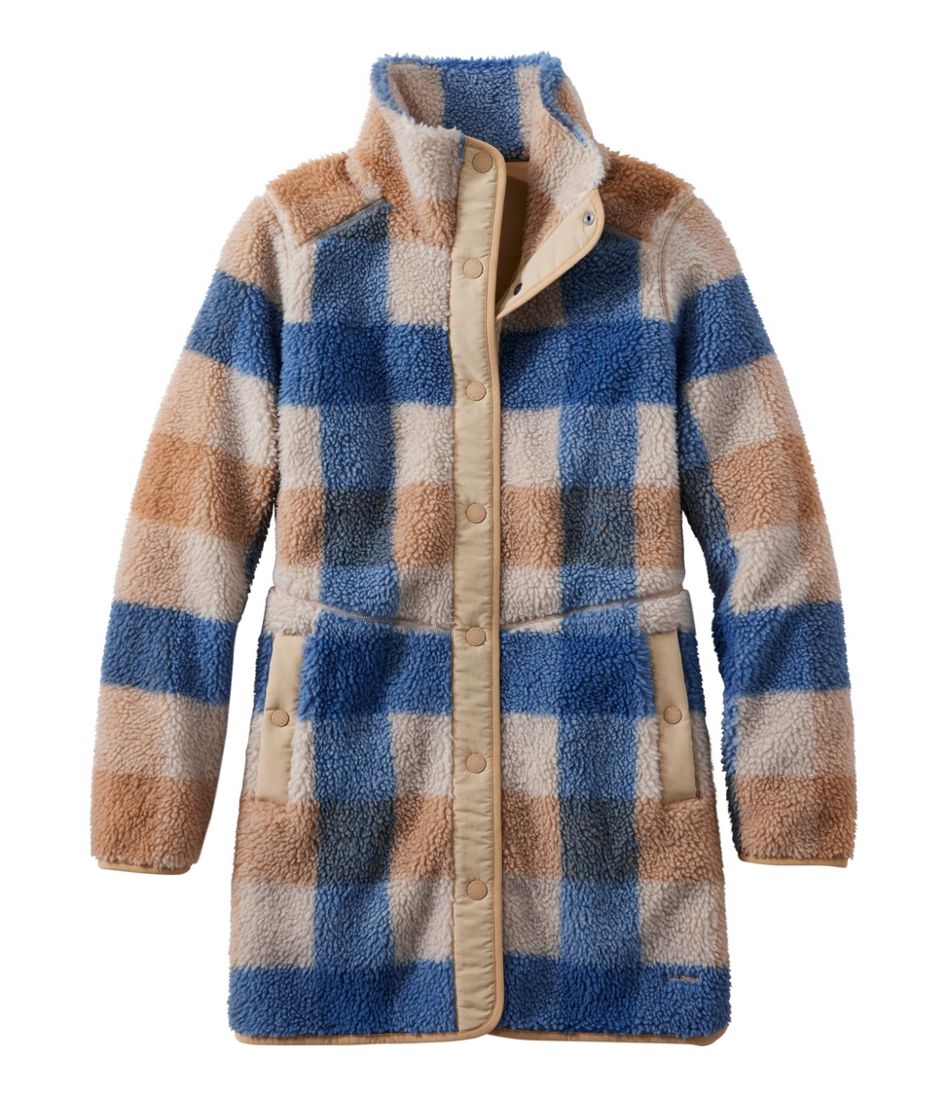 Women's Bean's Sherpa Fleece Coat, Print L.L.Bean Featured