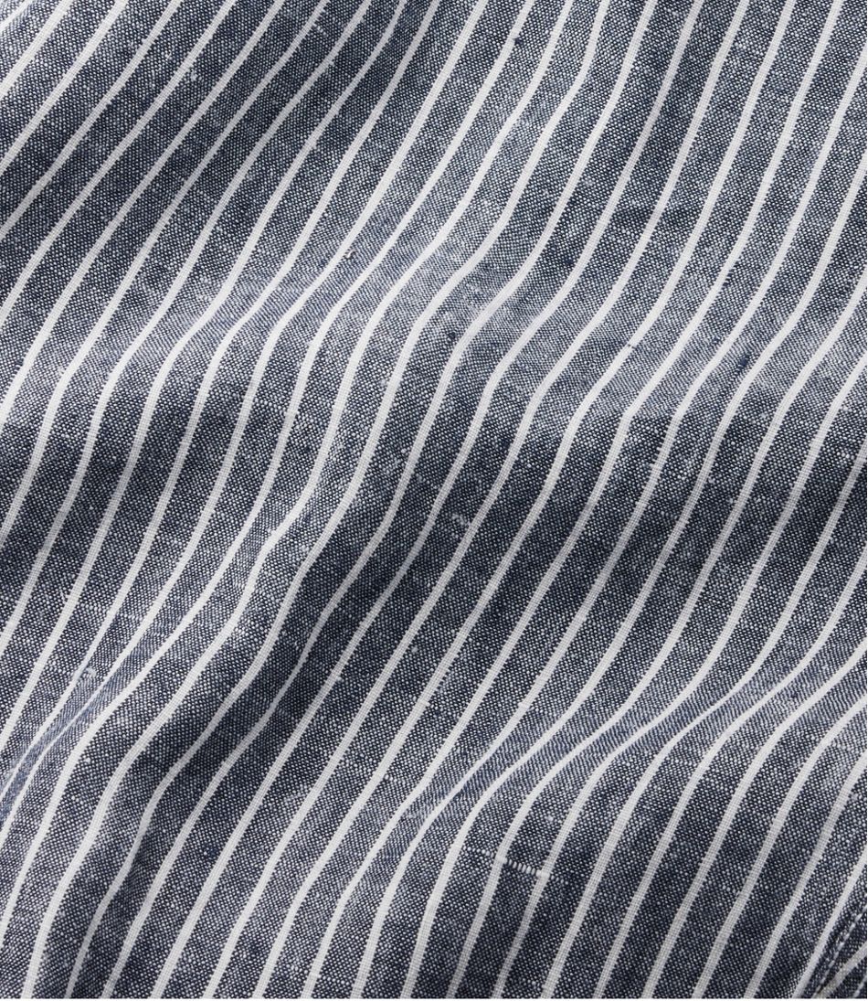 Women's Premium Washable Linen Pull-On Pants, Stripe L.L.Bean New