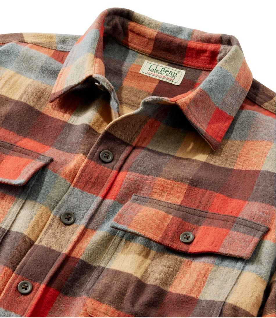 Men's Chamois Shirt, Traditional Fit, Plaid L.L.Bean New