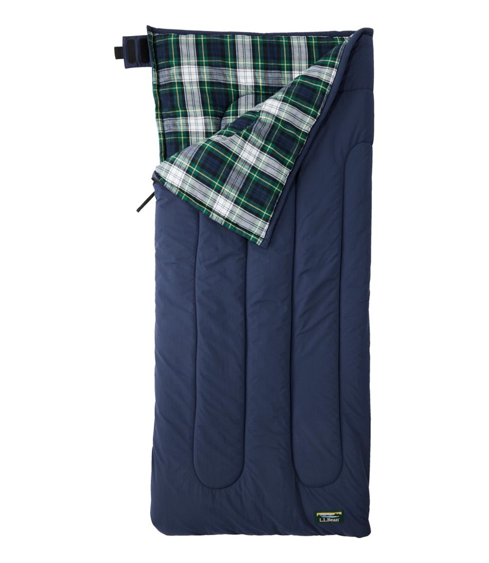 Kids' L.L.Bean Flannel Lined Camp Sleeping Bag, 40° L.L.Bean Value