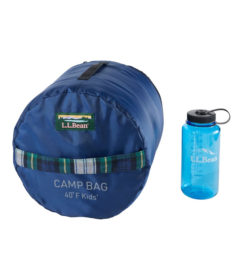 Kids' L.L.Bean Flannel Lined Camp Sleeping Bag, 40° L.L.Bean Value