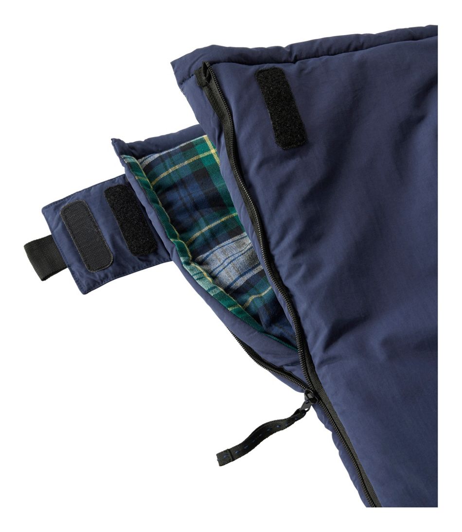 Kids' L.L.Bean Flannel Lined Camp Sleeping Bag, 40° L.L.Bean Value
