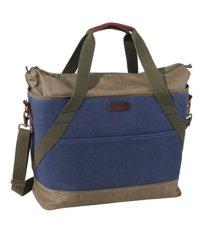 Insulated Waxed-Canvas Tote, Large L.L.Bean Value