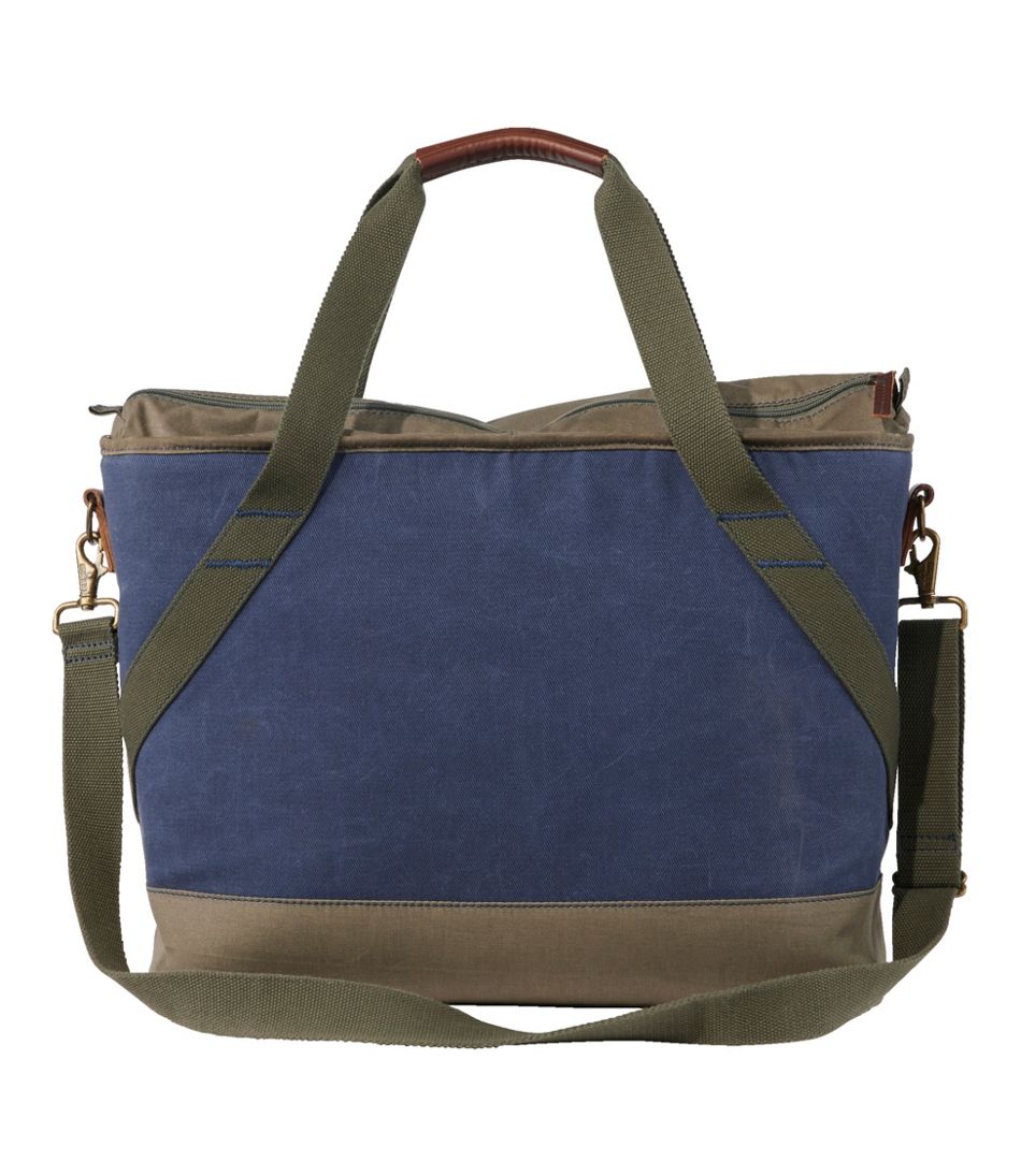 Insulated Waxed-Canvas Tote, Large L.L.Bean Value