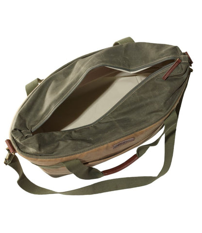 Insulated Waxed-Canvas Tote, Large L.L.Bean Value