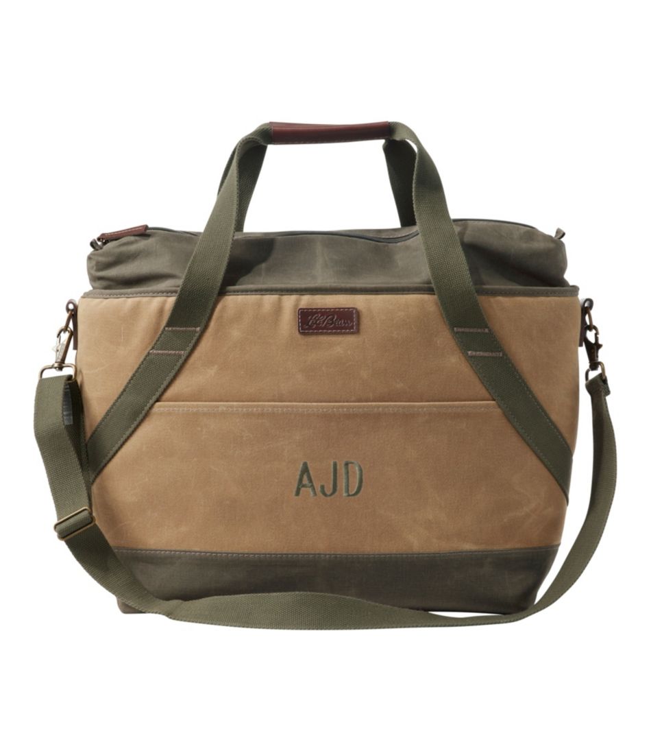 Insulated Waxed-Canvas Tote, Large L.L.Bean Value