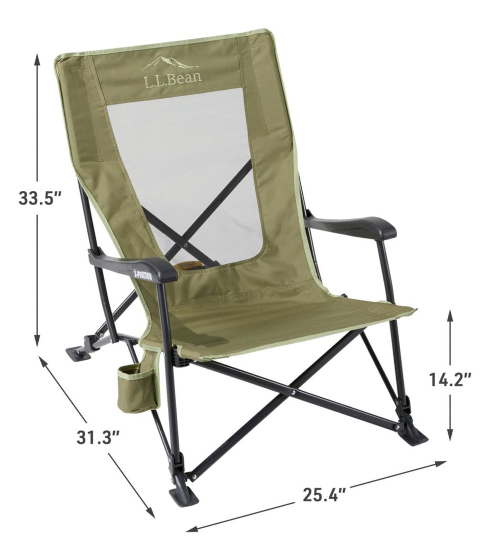 L.L.Bean Easy Comfort Camp Chair, Low L.L.Bean New
