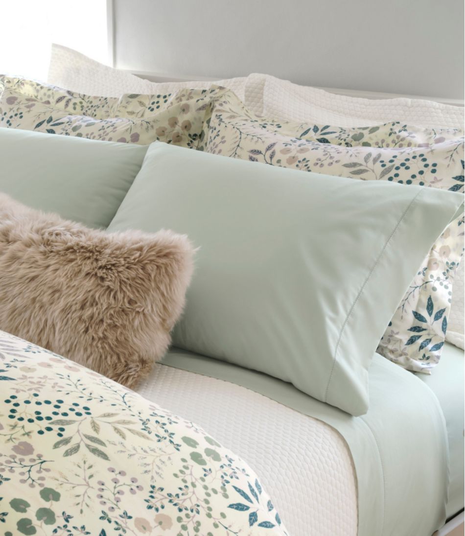 280-Thread-Count Pima Cotton Percale Pillowcases, Set of Two L.L.Bean Everyday