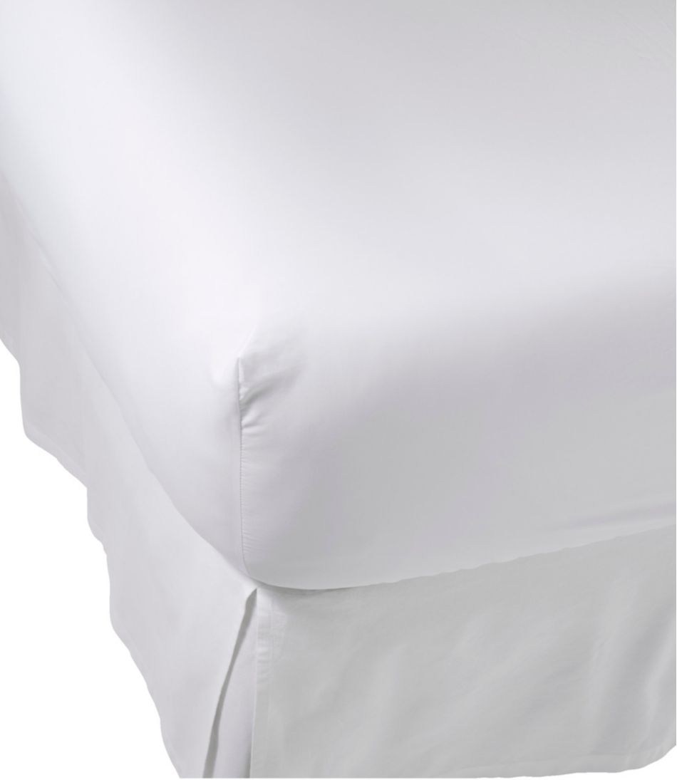 280-Thread-Count Pima Cotton Percale Sheet, Fitted L.L.Bean New