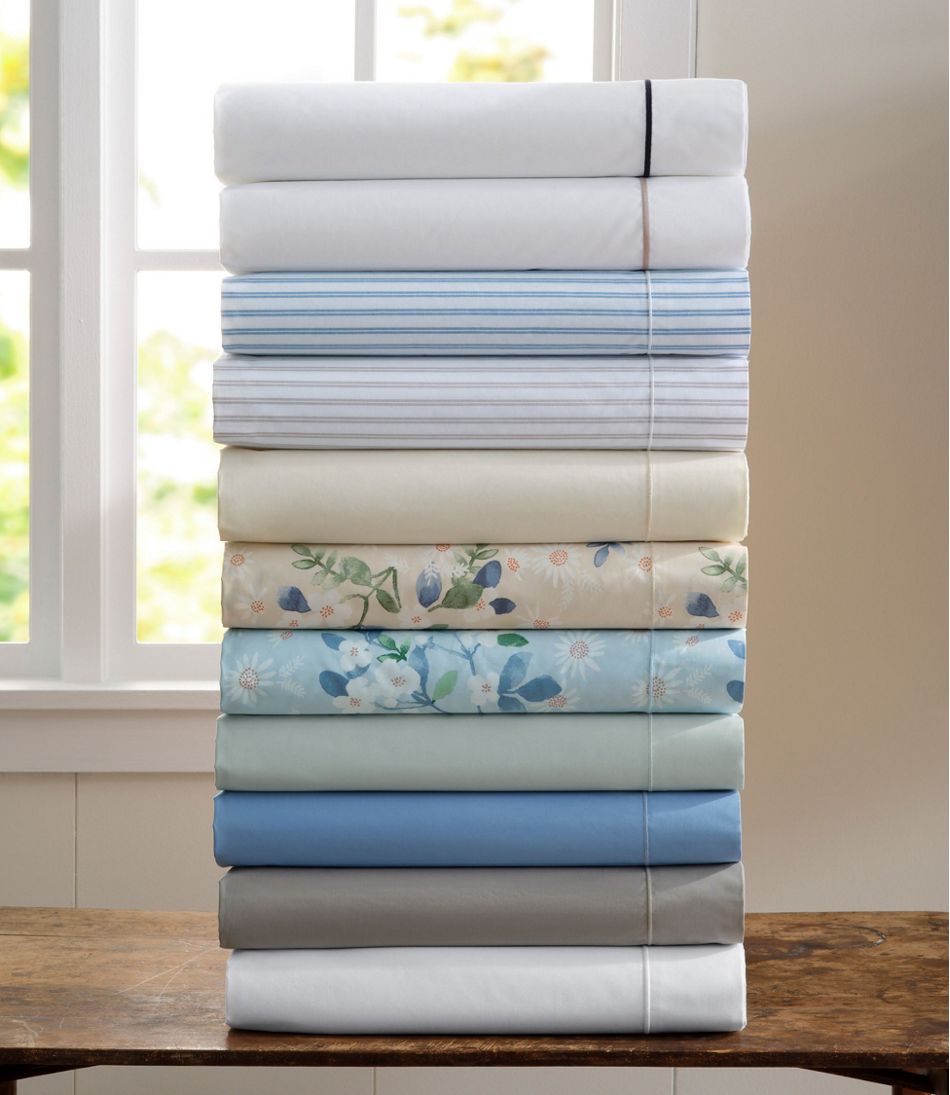 Premium Egyptian Percale Sheet Collection L.L.Bean Top Pick