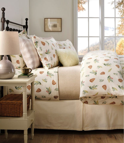 Evergreen Flannel Sheet Collection L.L.Bean Essential
