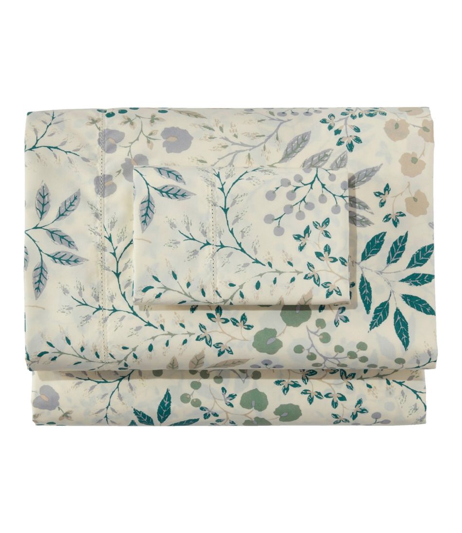 280-Thread-Count Pima Cotton Percale Sheet Set, Print L.L.Bean Everyday