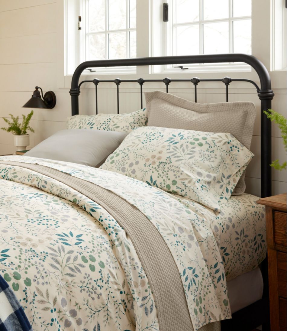 280-Thread-Count Pima Cotton Percale Sheet Set, Print L.L.Bean Everyday