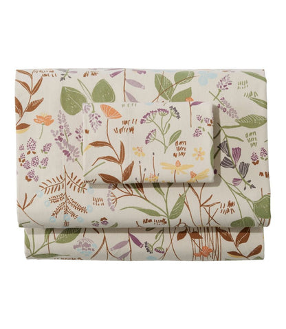 Birch Floral Flannel Sheet Collection L.L.Bean Featured
