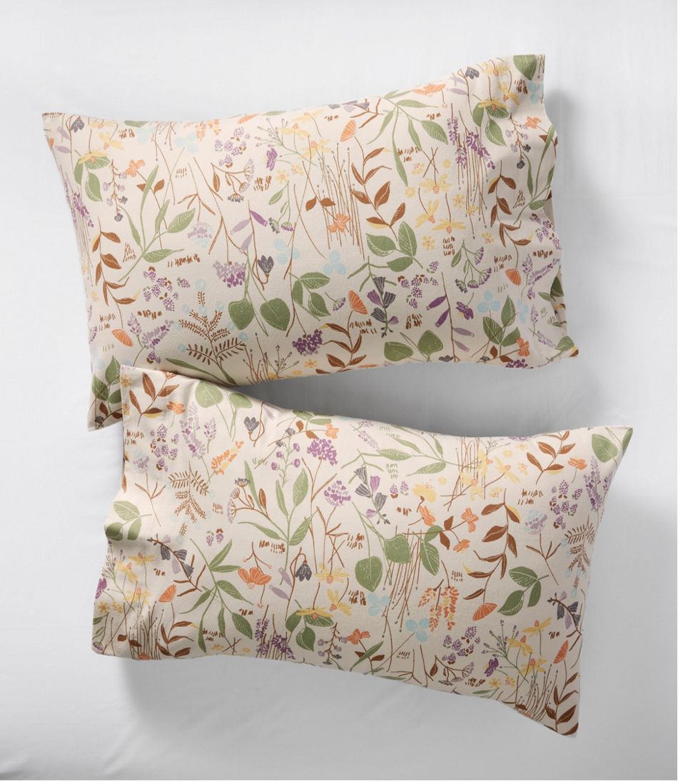 Birch Floral Flannel Sheet Collection L.L.Bean Featured