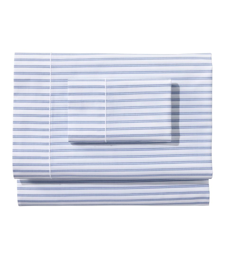 Premium Egyptian Percale Sheet Collection, Stripe L.L.Bean Top Pick