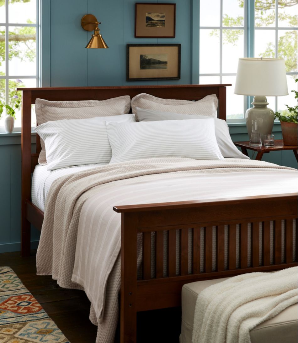 Premium Egyptian Percale Sheet Collection, Stripe L.L.Bean Top Pick