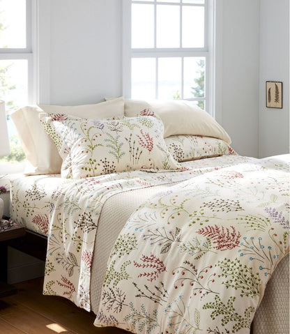 Botanical Floral Flannel Sheet Collection L.L.Bean Recommended