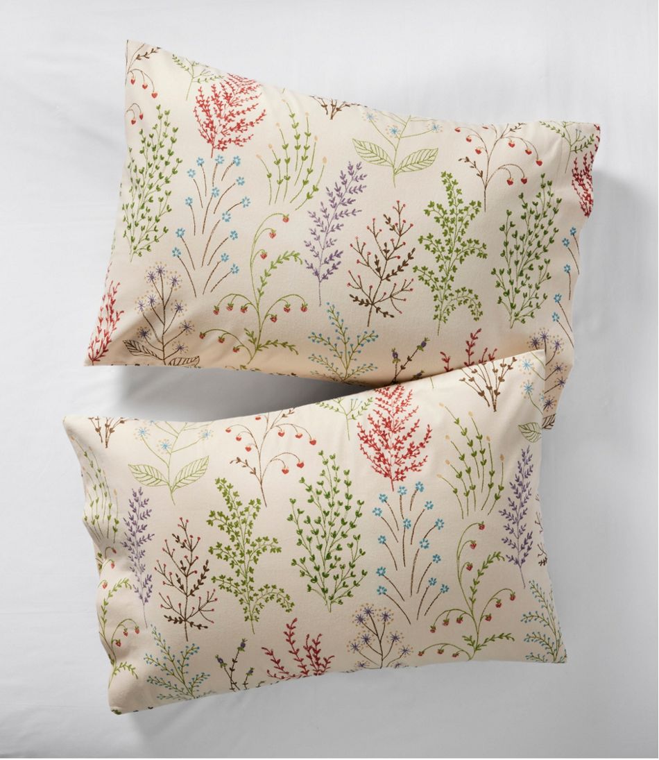 Botanical Floral Flannel Sheet Collection L.L.Bean Recommended