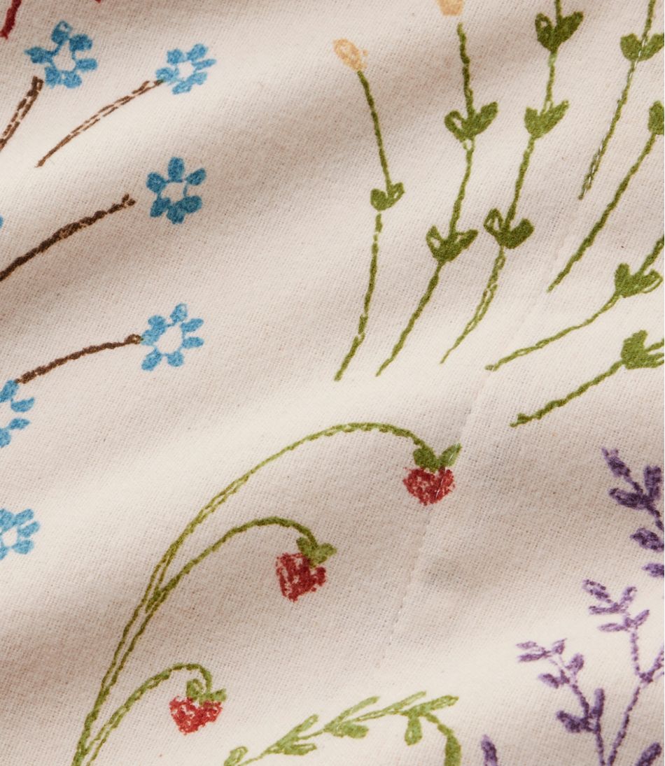 Botanical Floral Flannel Sheet Collection L.L.Bean Recommended