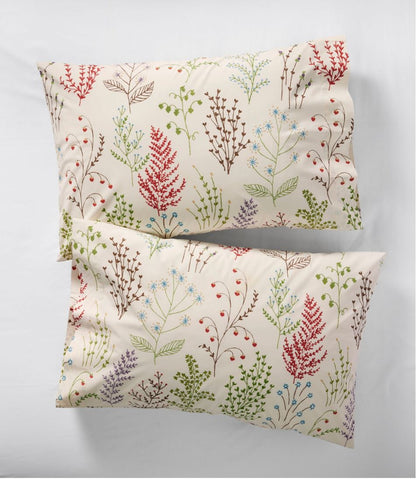 Botanical Floral Percale Sheet Collection L.L.Bean Essential
