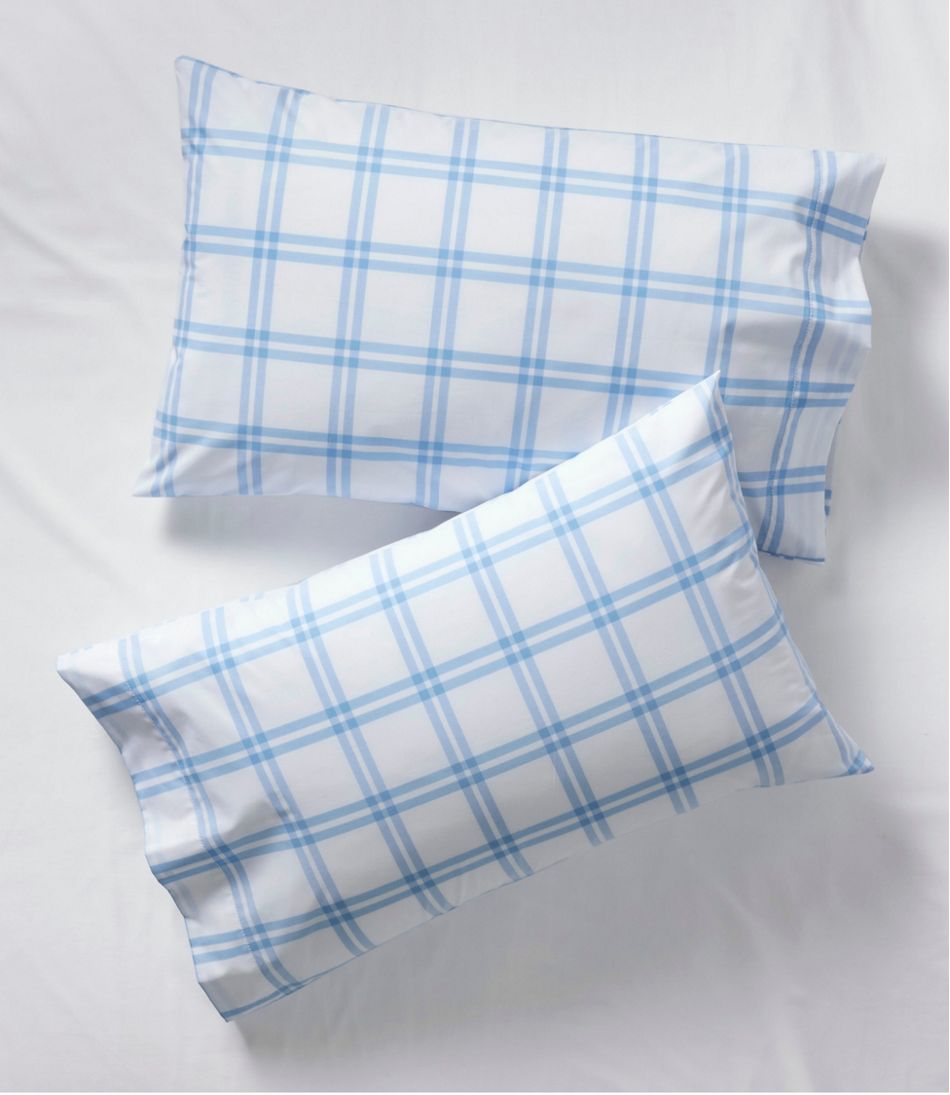 280-Thread-Count Pima Percale Sheet Collection, Windowpane L.L.Bean Top Pick