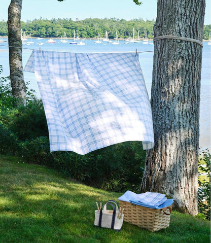 280-Thread-Count Pima Percale Sheet Collection, Windowpane L.L.Bean Top Pick