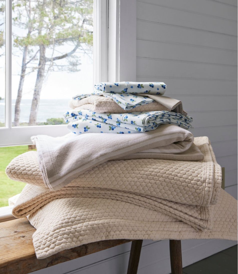 Organic Honeycomb Matelassé Bedspread L.L.Bean Popular