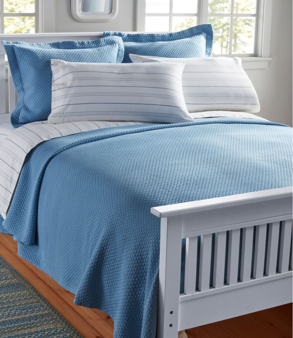 Organic Honeycomb Matelassé Bedspread L.L.Bean Popular