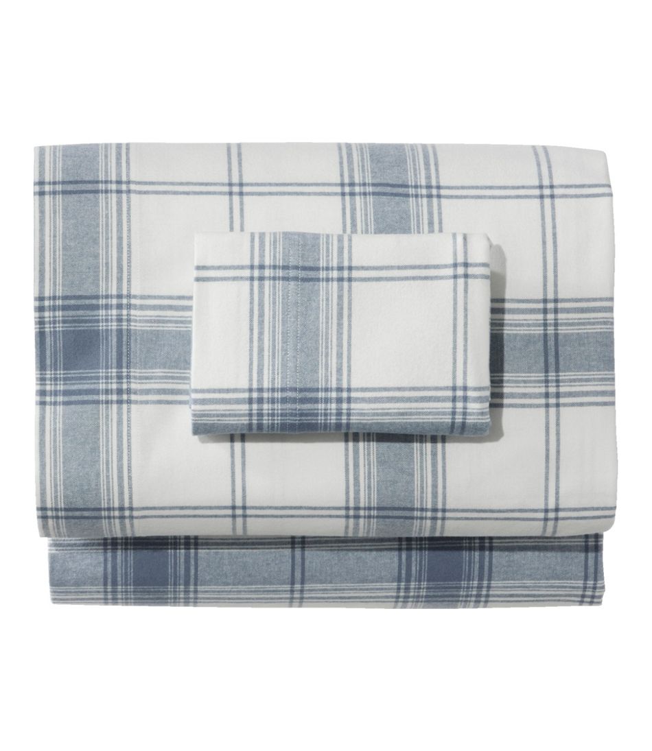Organic Flannel Sheet Collection, Plaid L.L.Bean Classic