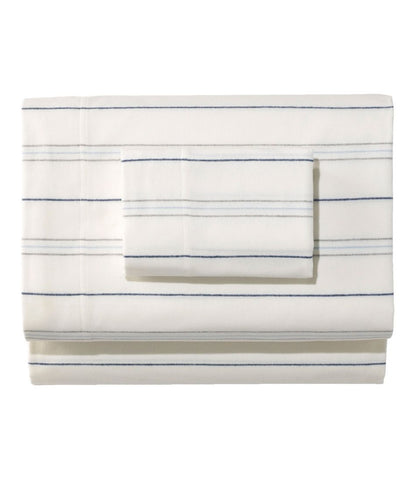 Organic Flannel Sheet Collection, Stripe L.L.Bean Value