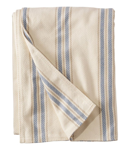 Maine Twill Blanket, Stripe L.L.Bean Premium