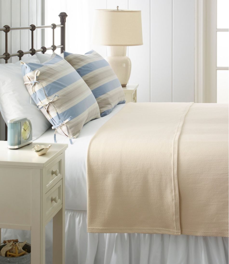 Organic Cotton Blanket L.L.Bean New
