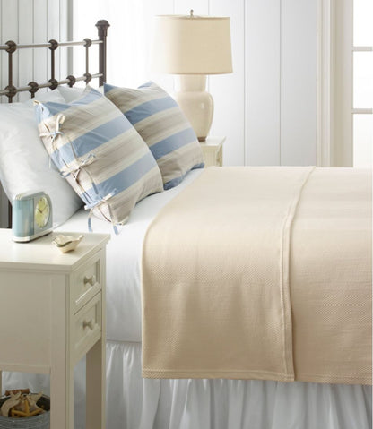 Organic Cotton Blanket L.L.Bean New