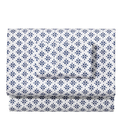 Sunwashed Percale Sheet Collection, Block Floral Print L.L.Bean Trending