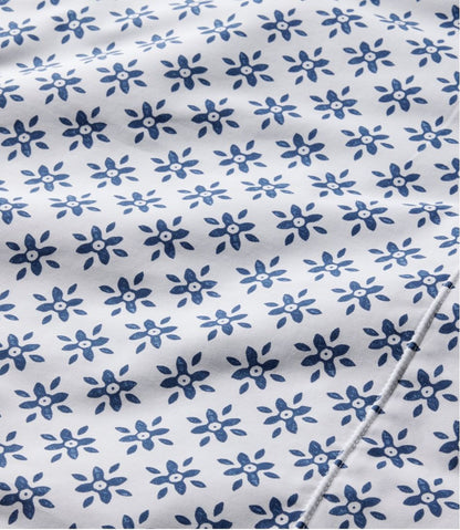 Sunwashed Percale Sheet Collection, Block Floral Print L.L.Bean Trending