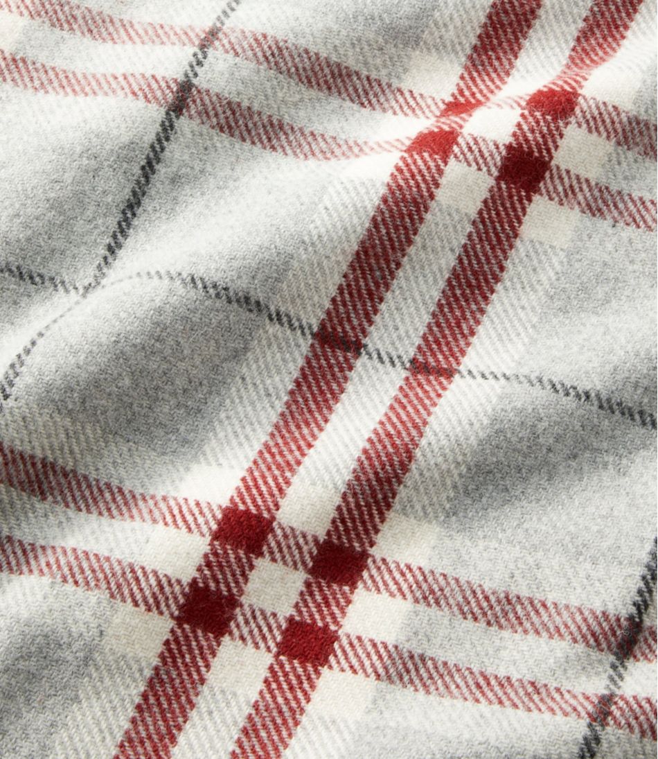 Washable Wool Blanket, Plaid L.L.Bean Classic