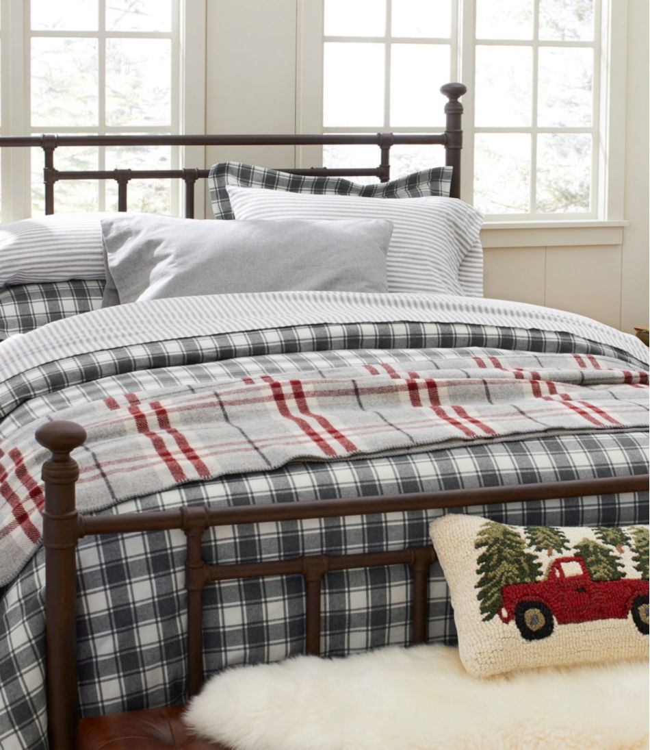 Washable Wool Blanket, Plaid L.L.Bean Classic