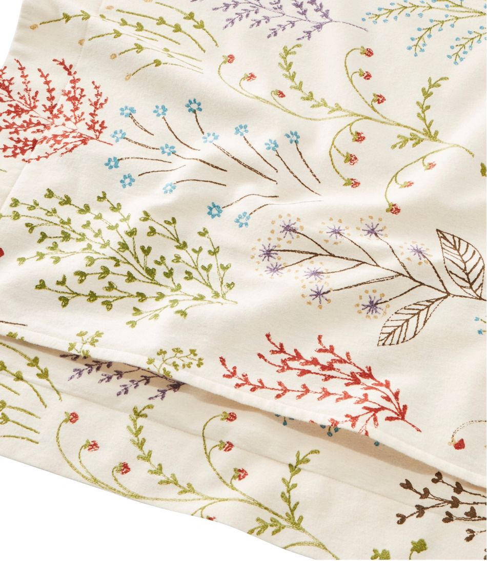 Botanical Floral Flannel Comforter Cover Collection L.L.Bean Value