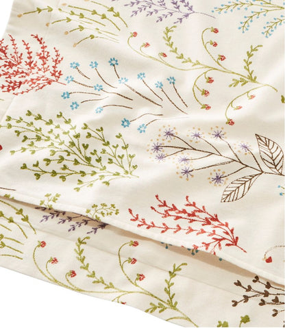 Botanical Floral Flannel Comforter Cover Collection L.L.Bean Value