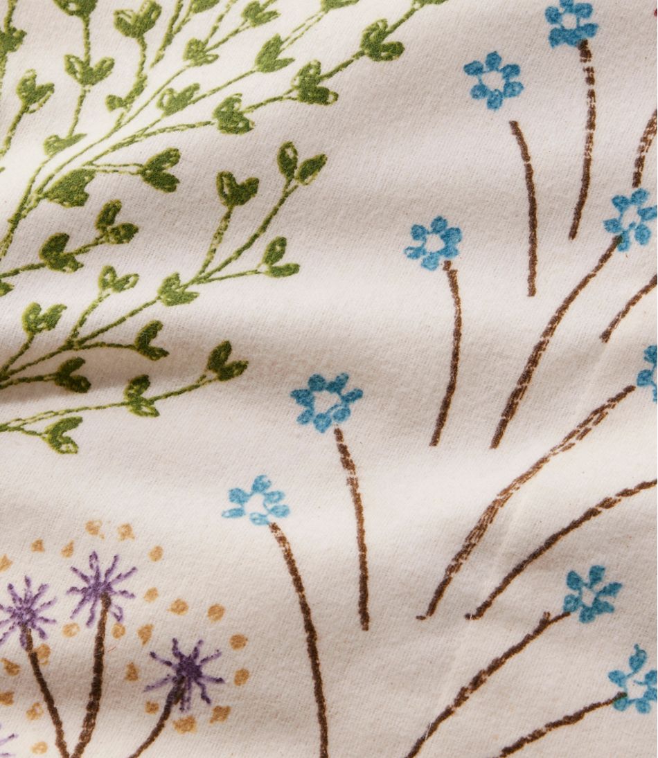 Botanical Floral Flannel Comforter Cover Collection L.L.Bean Value